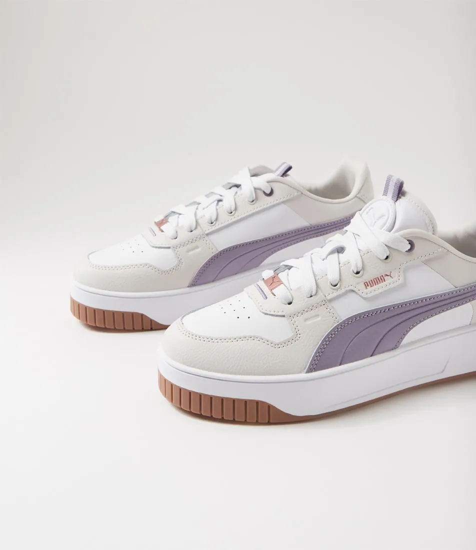 PUMA 397487 Carina Street Lux White Pale Plum Grey Sneakers