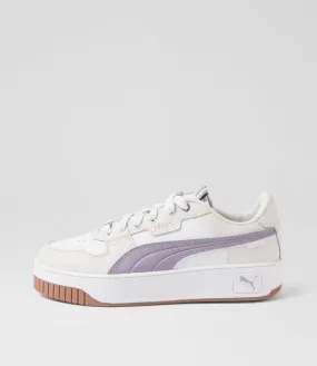 PUMA 397487 Carina Street Lux White Pale Plum Grey Sneakers