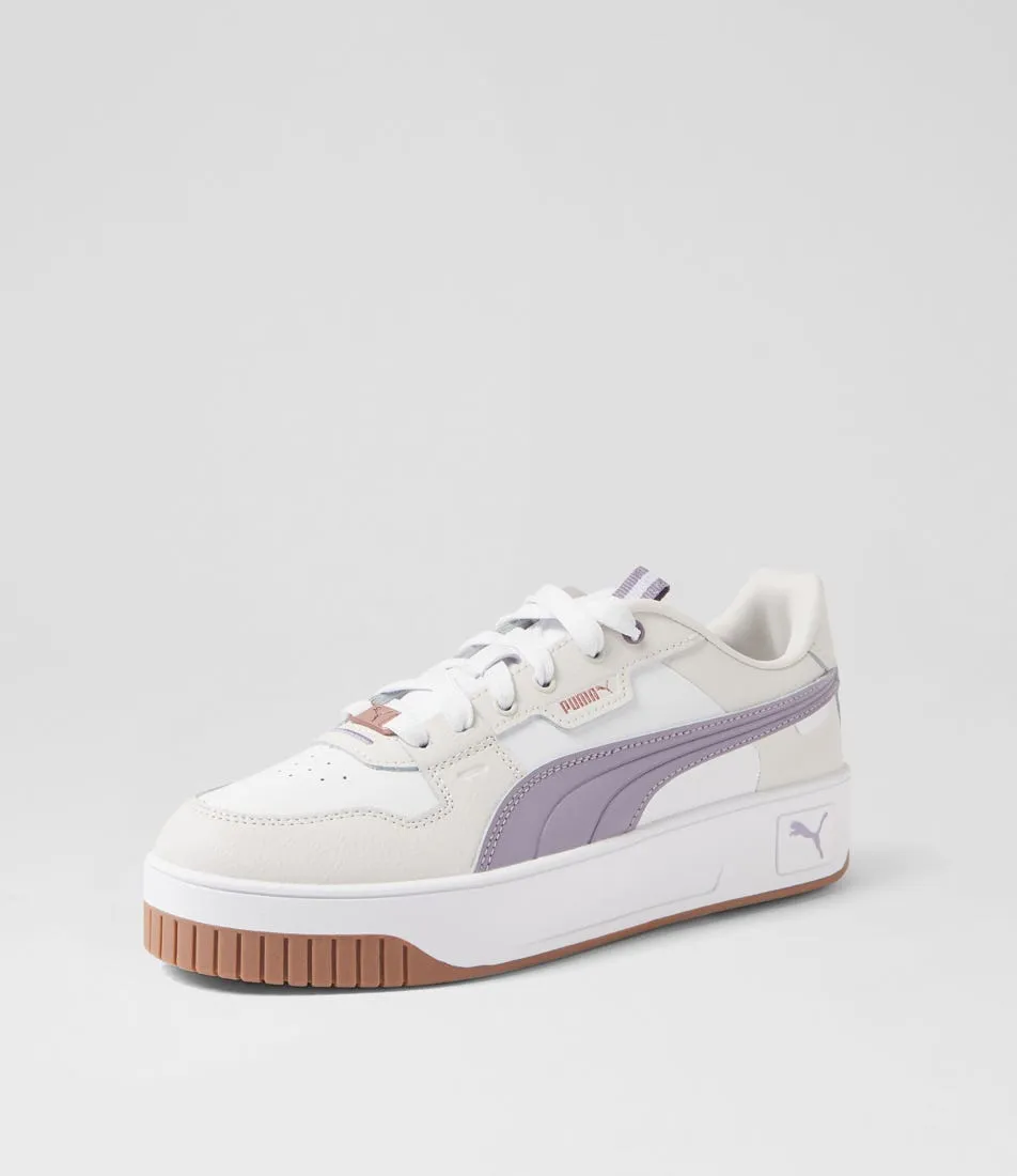 PUMA 397487 Carina Street Lux White Pale Plum Grey Sneakers