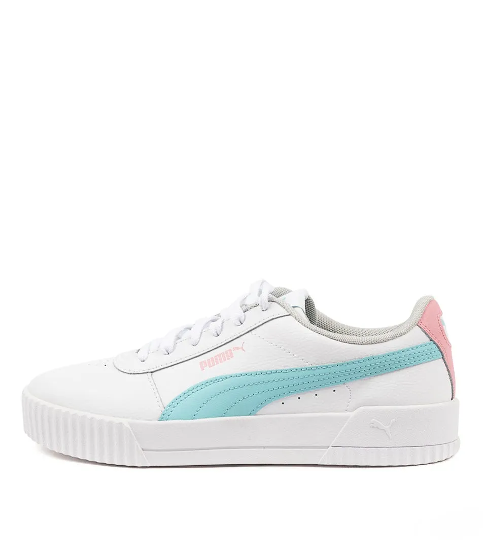 PUMA Carina L Jnr Wht-gulf