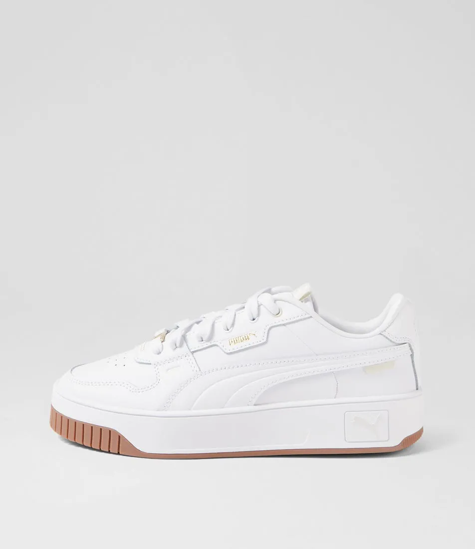 PUMA Carina Street Lux White Gold Sneakers