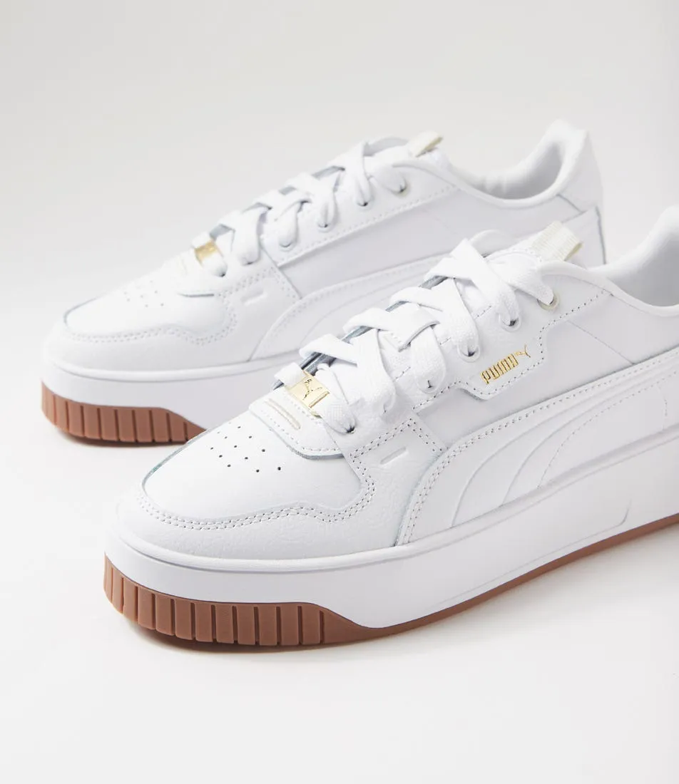 PUMA Carina Street Lux White Gold Sneakers