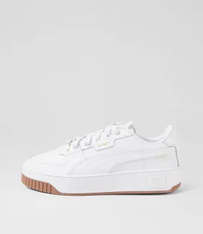 PUMA Carina Street Lux White Gold Sneakers