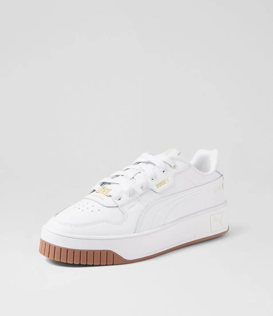 PUMA Carina Street Lux White Gold Sneakers