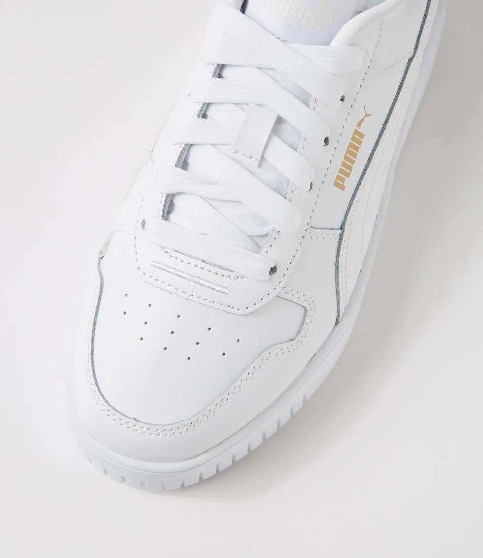 PUMA Carina Street W White Gold Leather Sneakers