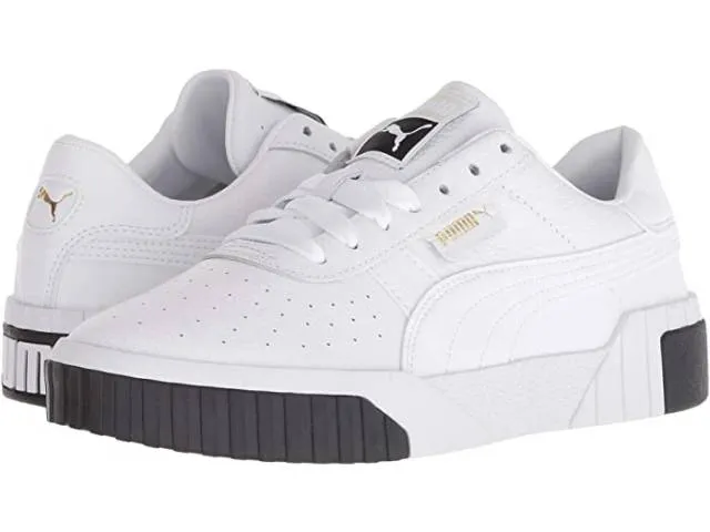 Puma wmns cali wht and blk sneakers