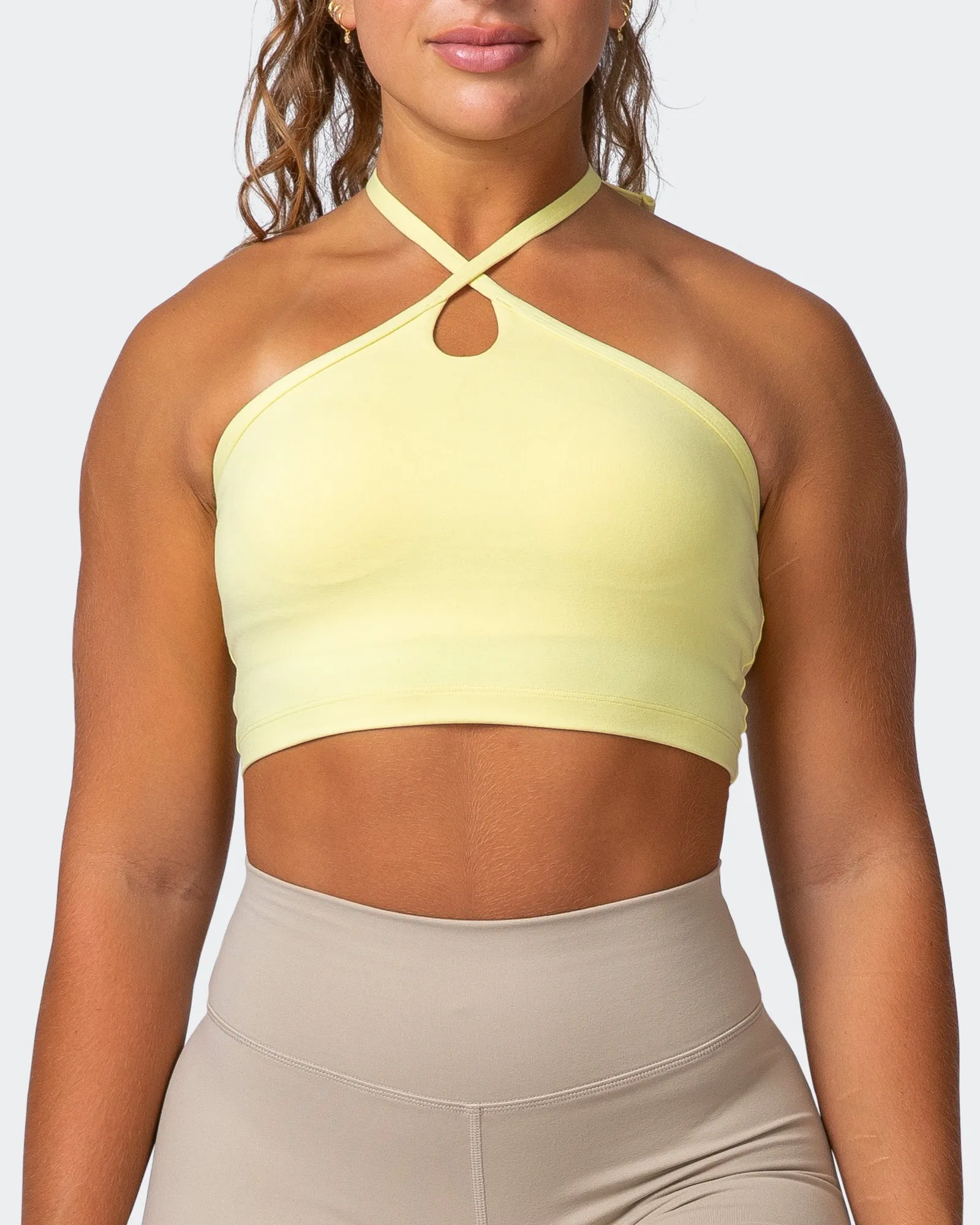 Shimmer Bra Tank Combo - Lemon Fizz