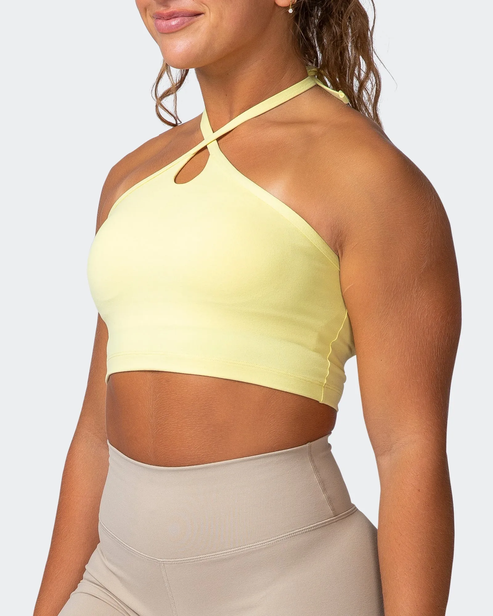 Shimmer Bra Tank Combo - Lemon Fizz