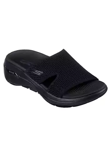 Skechers Ladies Black Go Walk Arch Fit Joyful Sandals | Kaleidoscope