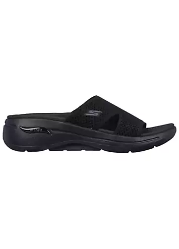 Skechers Ladies Black Go Walk Arch Fit Joyful Sandals | Kaleidoscope