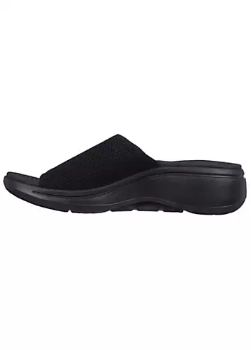 Skechers Ladies Black Go Walk Arch Fit Joyful Sandals | Kaleidoscope