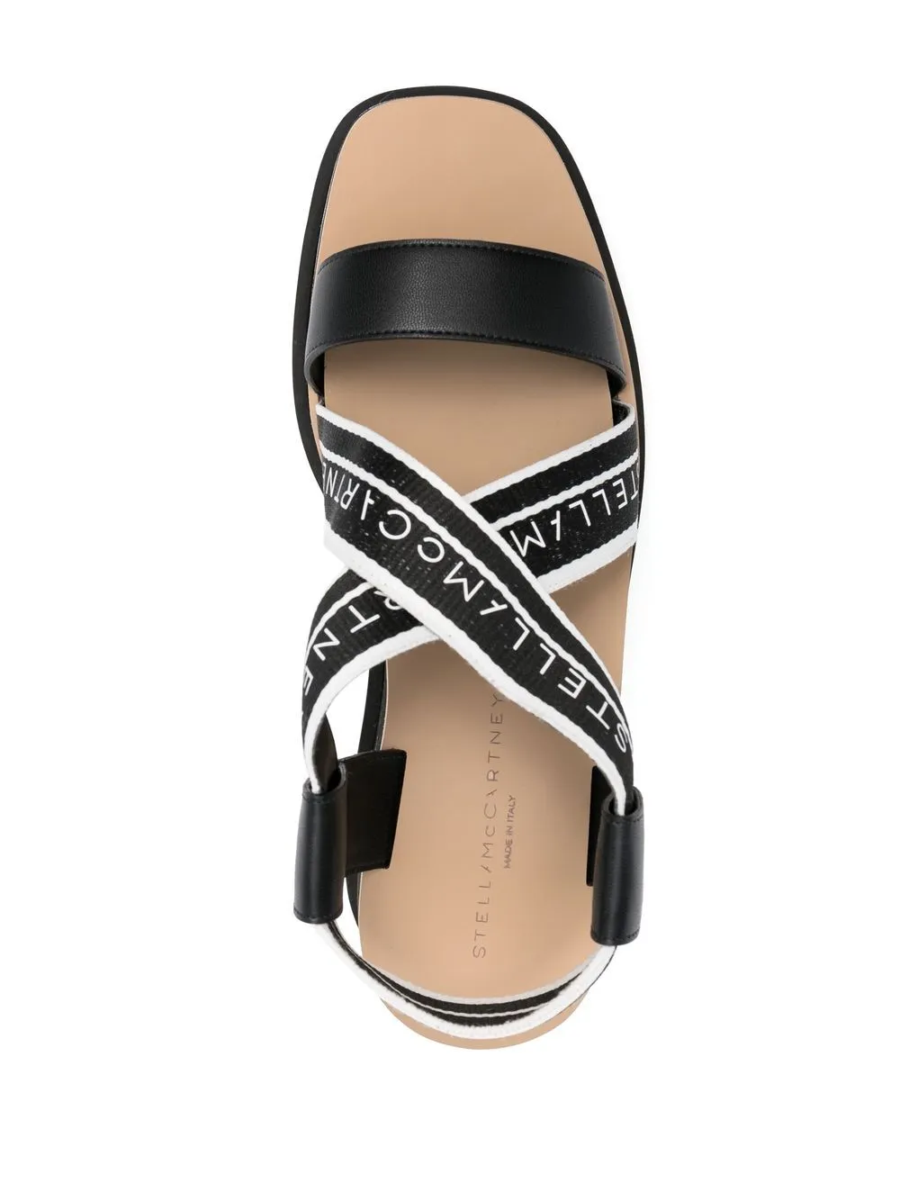 Stella McCartney    Stella Mc Cartney Sneak Elyse Striped Platform Sandals