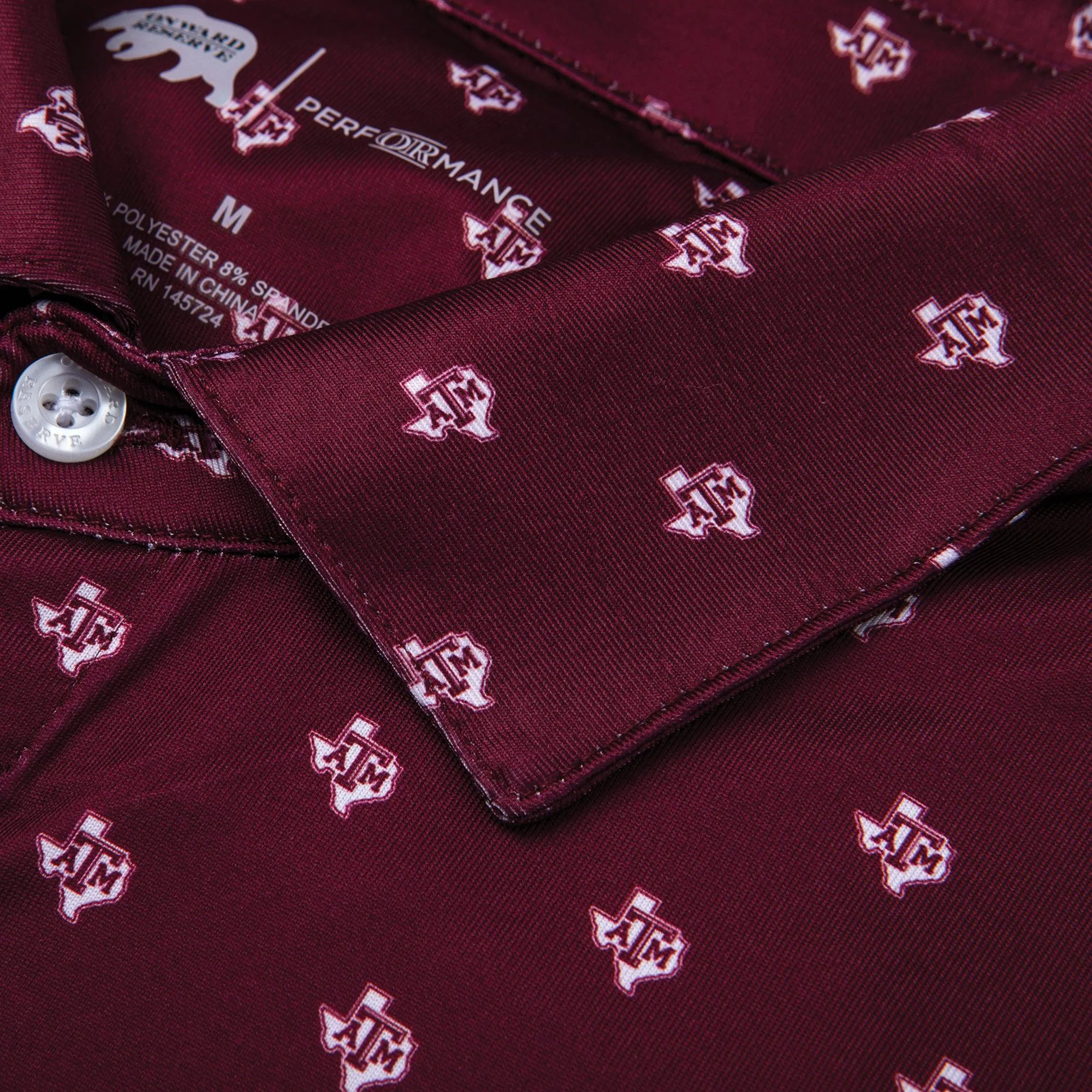 Texas A&M Printed Performance Polo