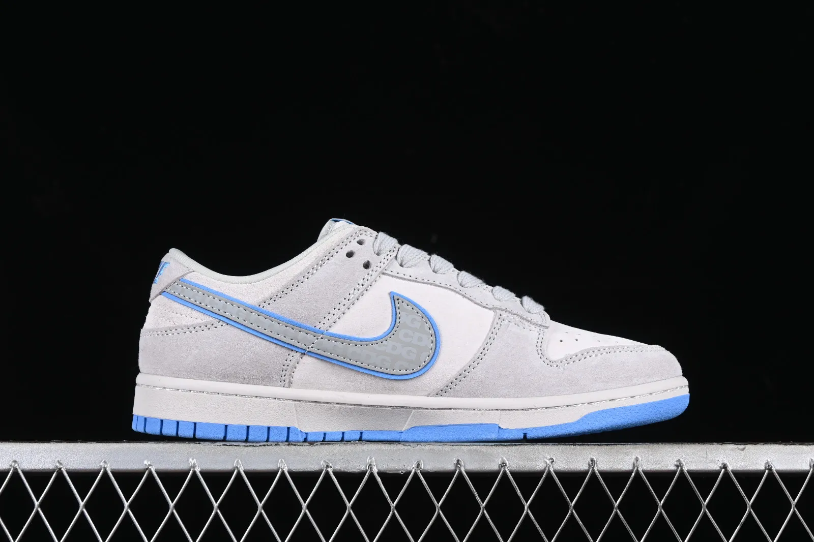 The North Face x CDG x Nike SB Dunk Low Grey Blue DQ1098-370