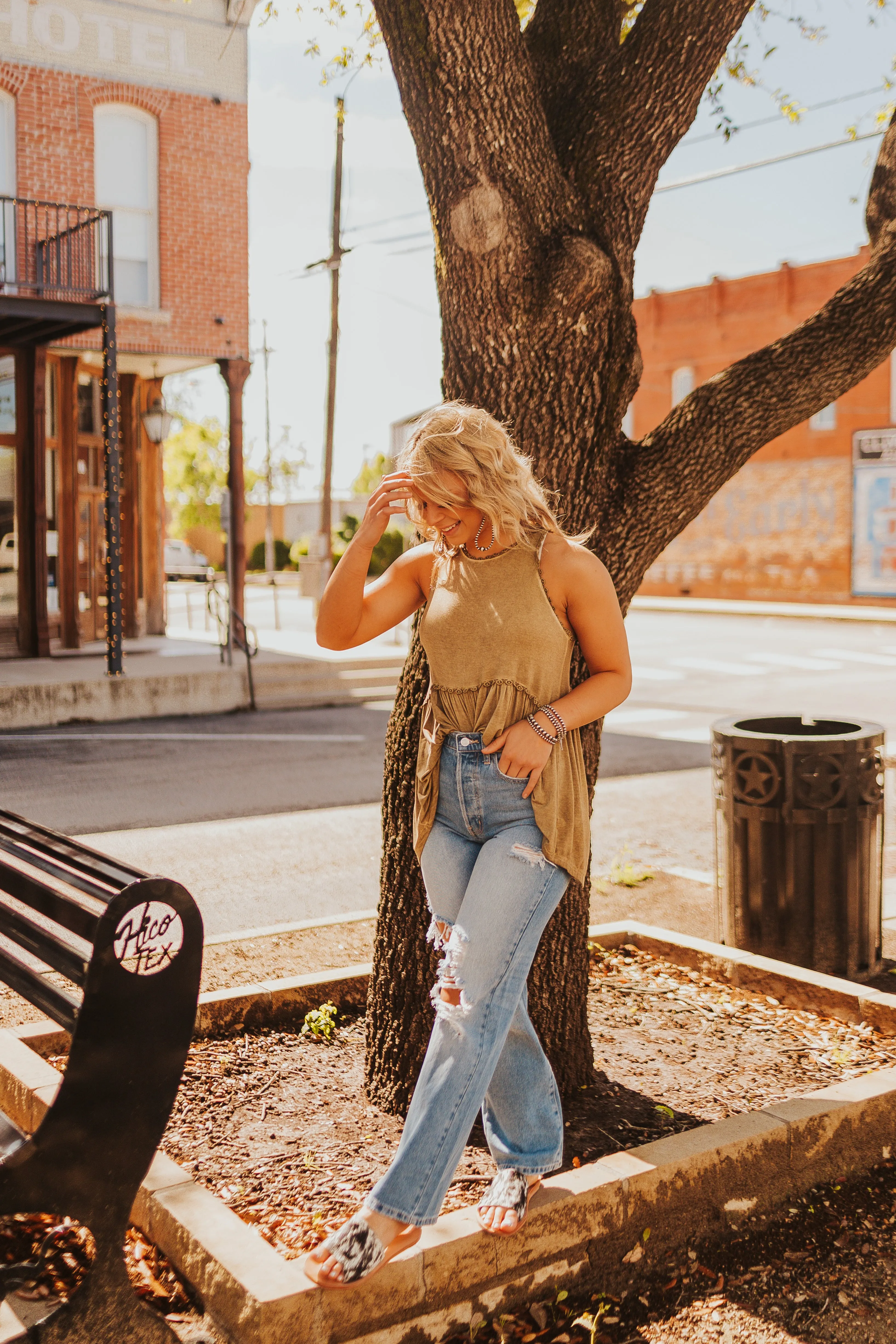 The Papaya Tank in Olive