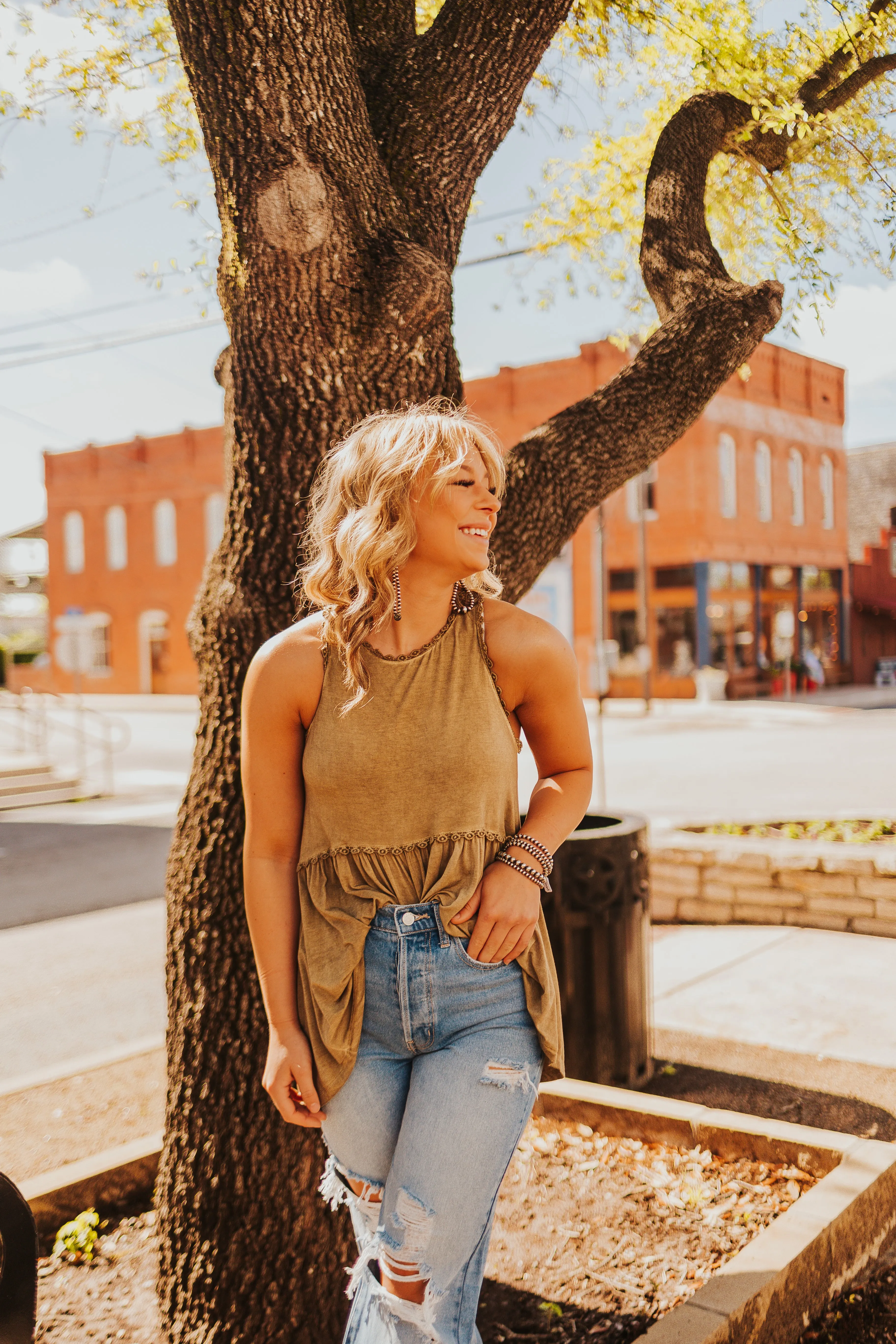 The Papaya Tank in Olive