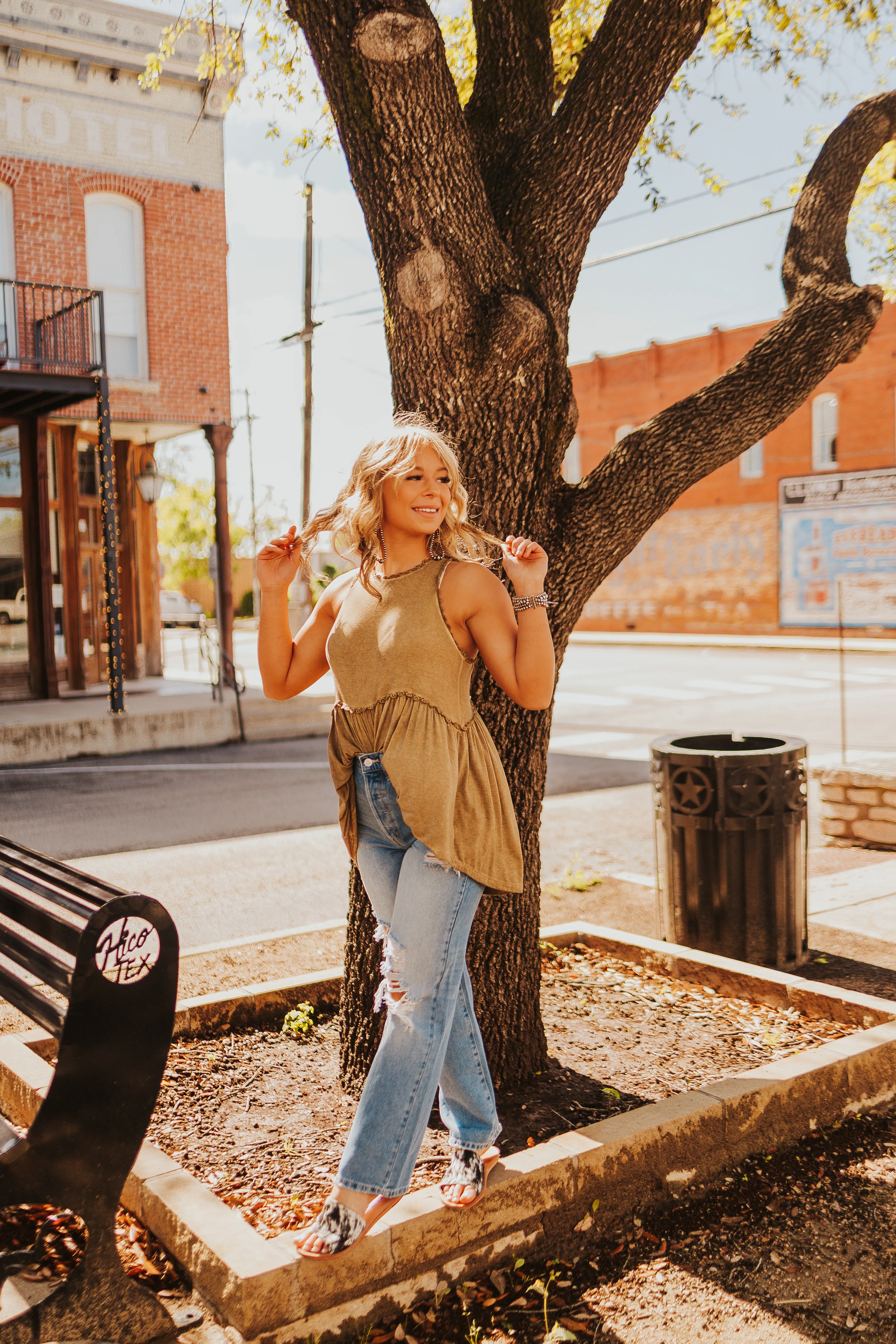 The Papaya Tank in Olive