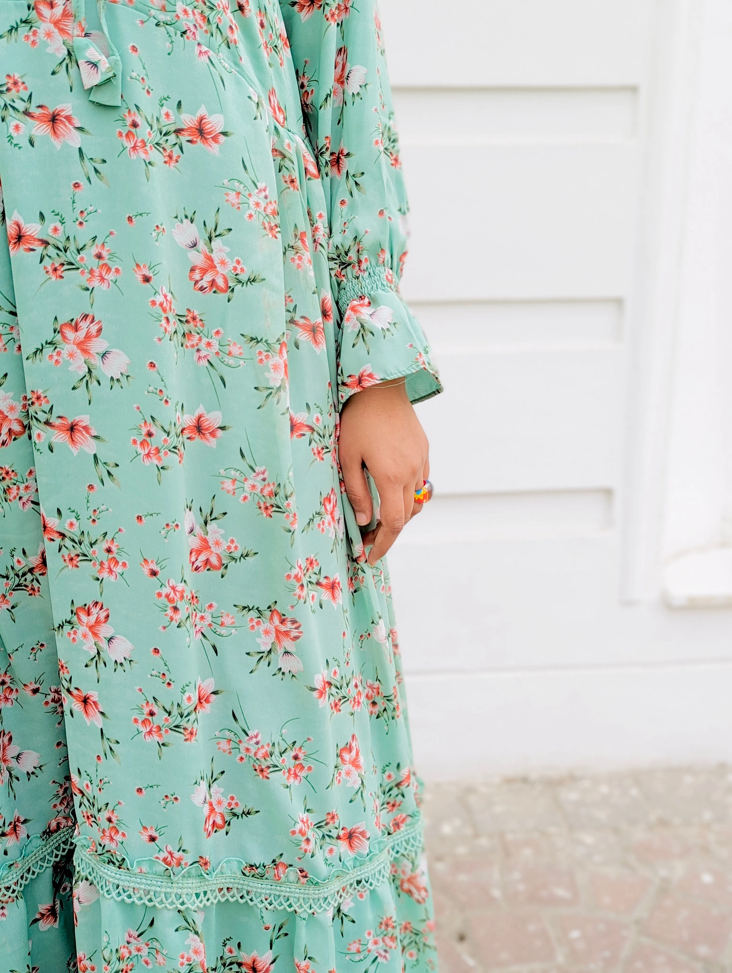 Tropical Modest Dress