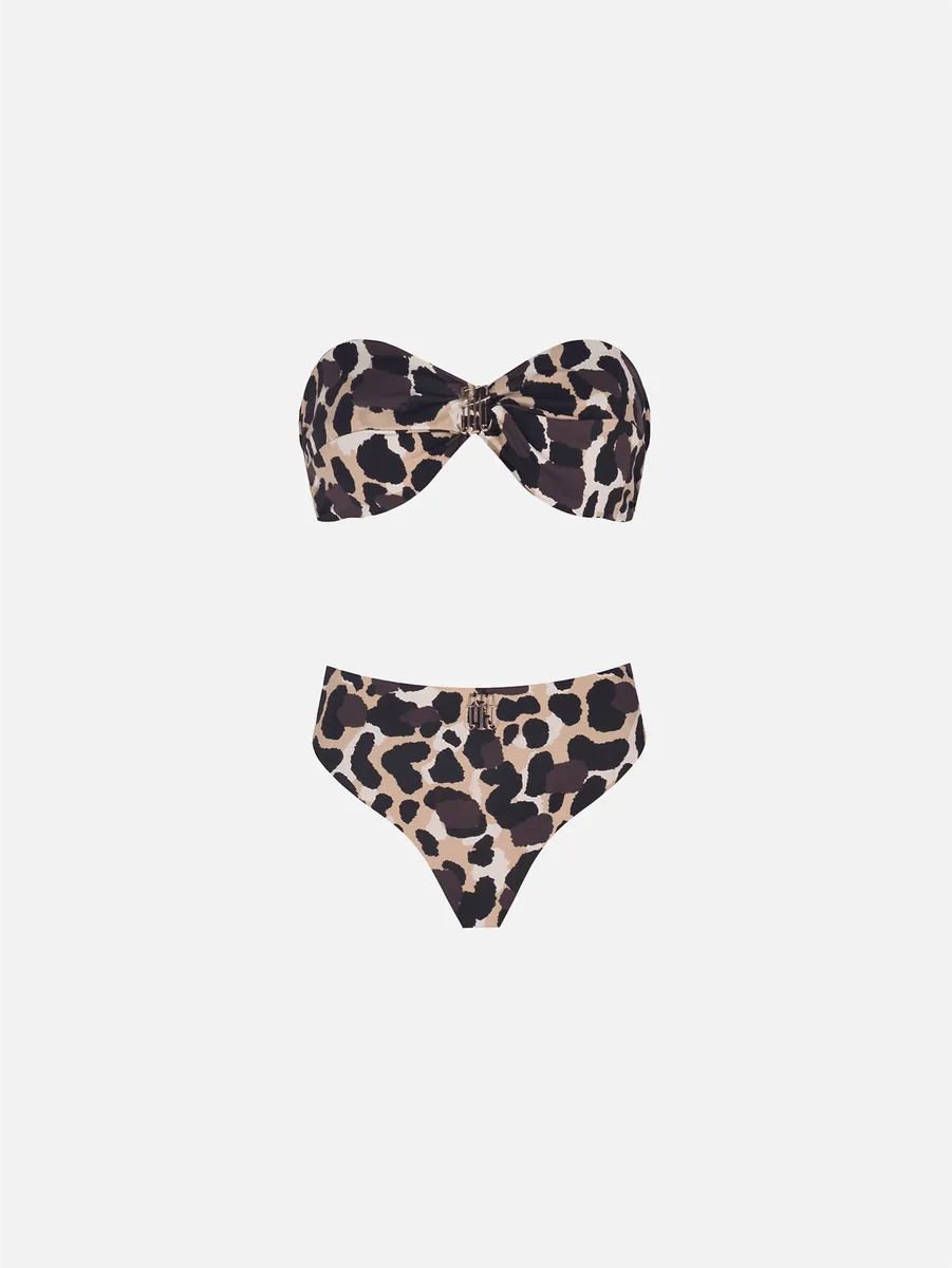 TRUST THE TEAM Nora Bikini Set - Leopar