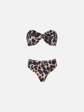 TRUST THE TEAM Nora Bikini Set - Leopar