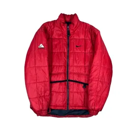 Vintage Red Nike ACG Puffer Coat - Extra Large