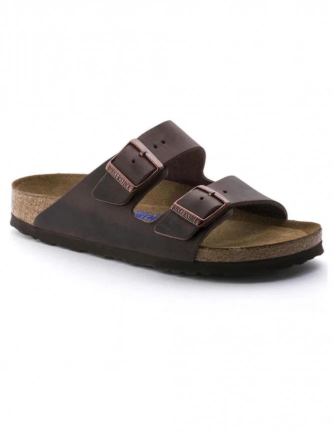 Women's Arizona Leather Sandals - Oiled Habana Brown (Narrow Fit)