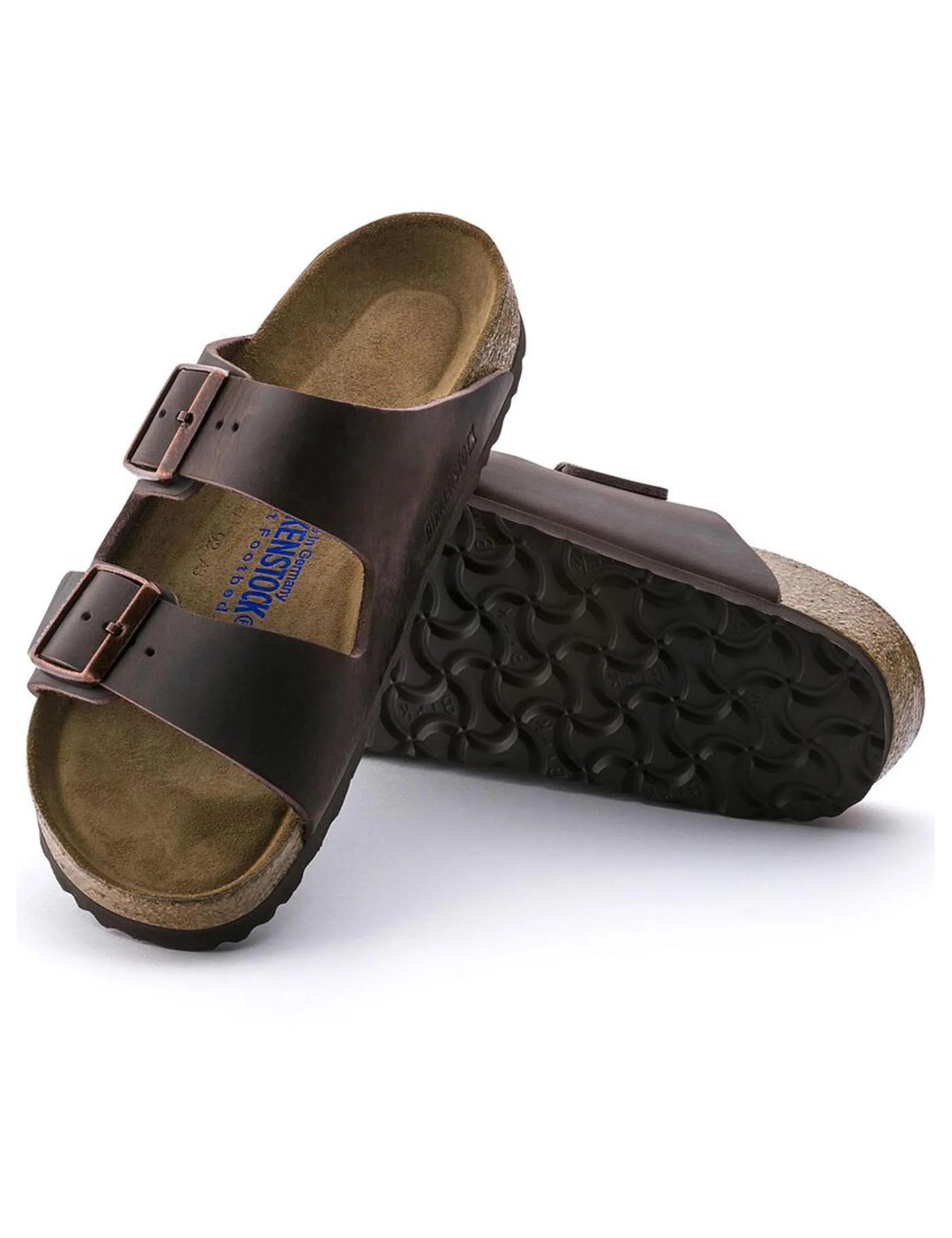 Women's Arizona Leather Sandals - Oiled Habana Brown (Narrow Fit)