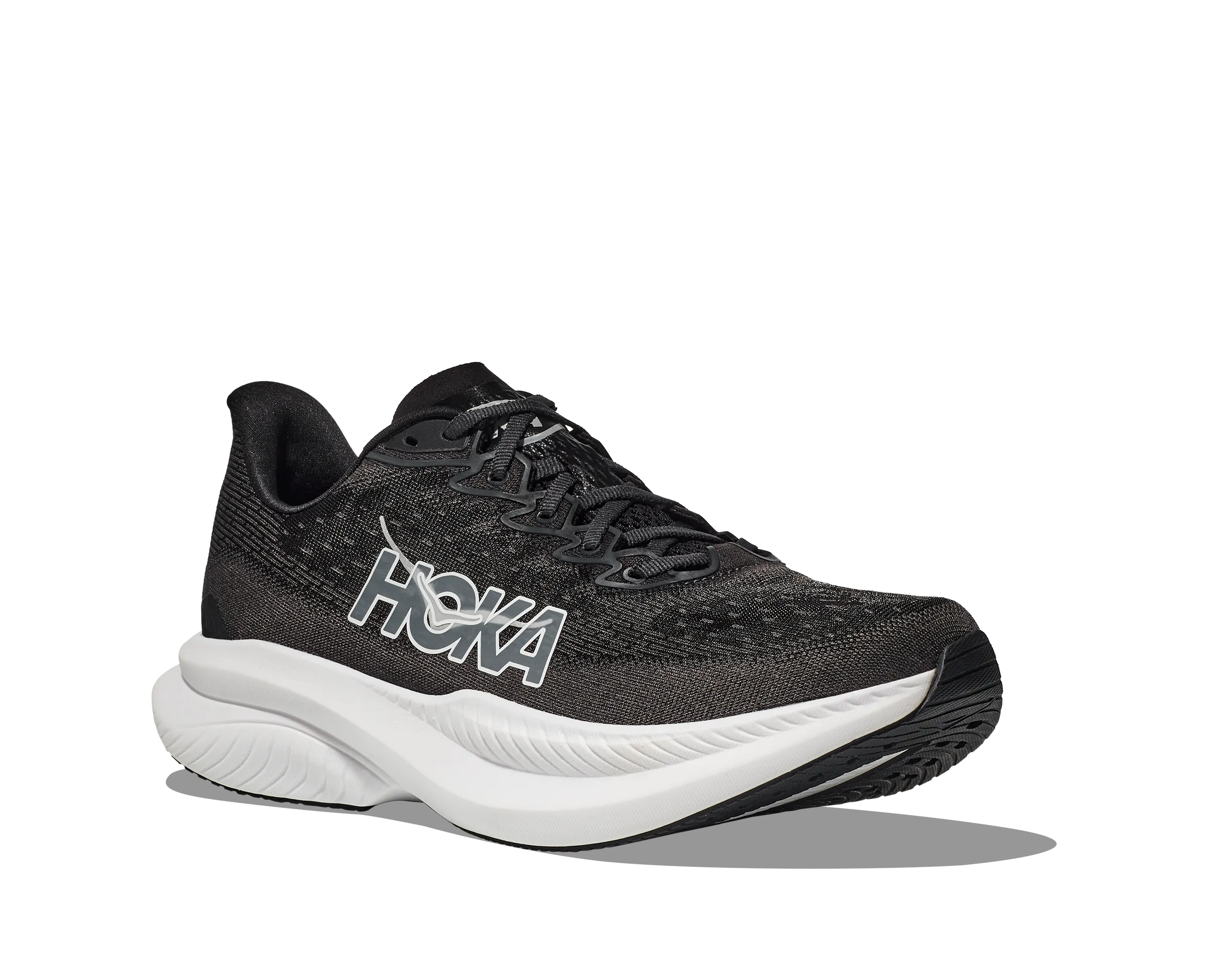 Women's Hoka Mach 6 Color: Black / White