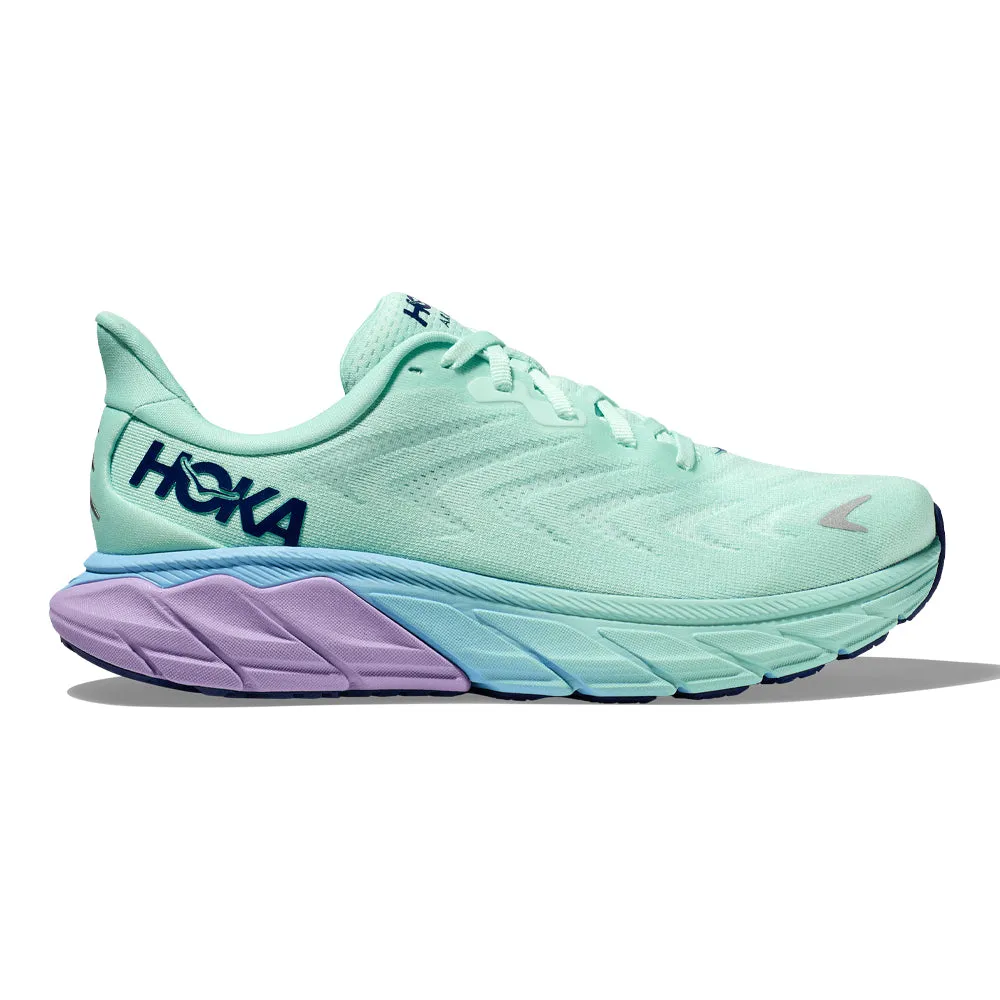 Women's Hoka One One Arahi 6, Sunlit Ocean/Lilac Mist, 9.5 B Medium